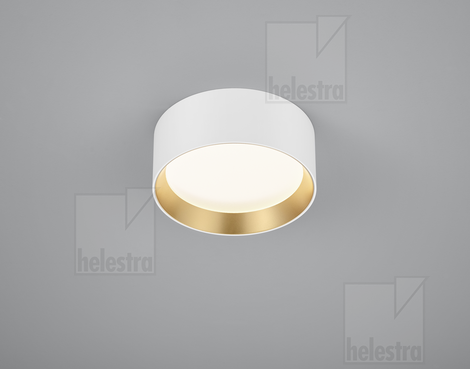 Helestra ENIO  Deckenleuchte Aluminium weiß - gold