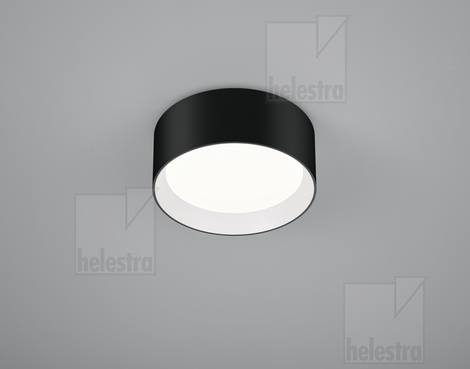 Helestra ENIO  Deckenleuchte Aluminium schwarz - weiß