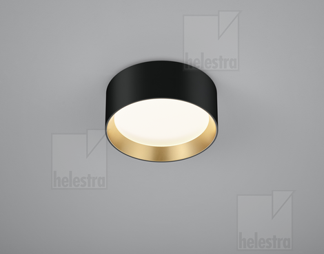 Helestra ENIO  Deckenleuchte Aluminium schwarz - gold