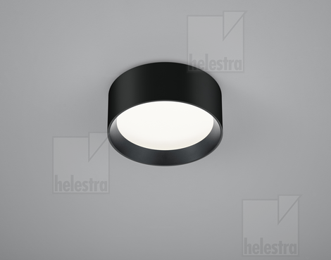 Helestra ENIO  Deckenleuchte Aluminium schwarz - schwarz