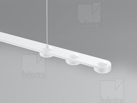 Helestra EIGHT  Pendelleuchte Aluminium mattweiß