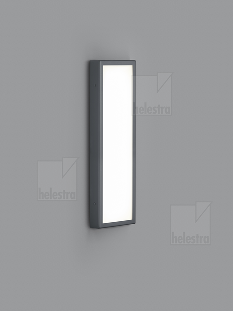 Helestra SCALA  Wandleuchte Edelstahl graphit
