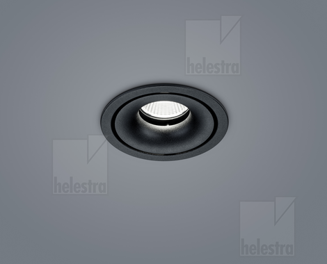 Helestra ROTA  Deckenleuchte Aluminium mattschwarz