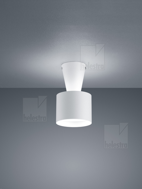 Helestra RIX  Deckenleuchte Aluminium mattweiß