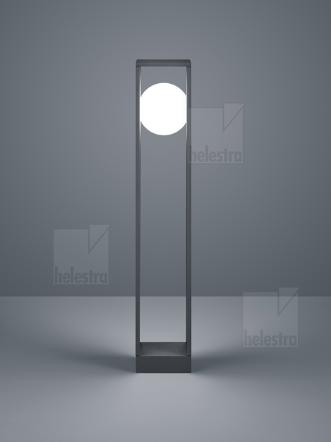 Helestra ANOU  Pollerleuchte Aluminium graphit