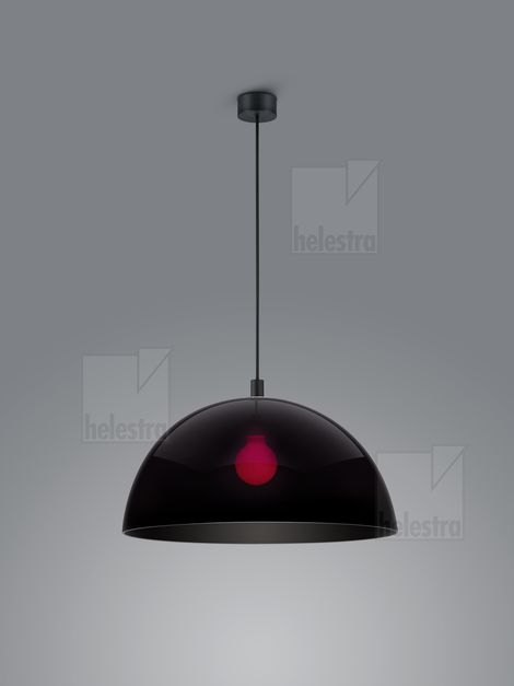 Helestra DORO  Pendelleuchte Aluminium mattschwarz
