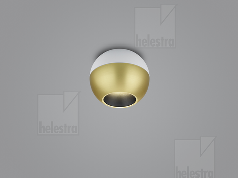 Helestra INEO  Deckenleuchte Aluminium weiß - gold