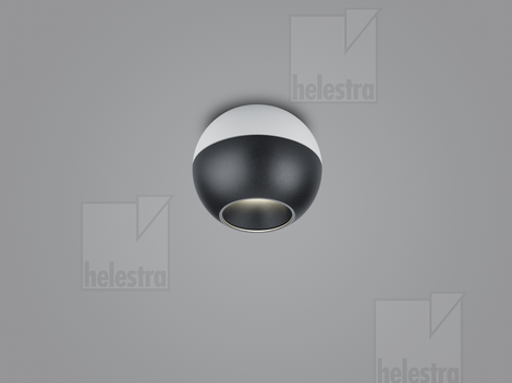Helestra INEO  Deckenleuchte Aluminium weiß - schwarz