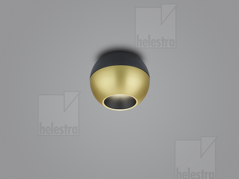Helestra INEO  Deckenleuchte Aluminium schwarz - gold