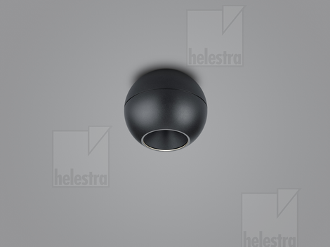 Helestra INEO  Deckenleuchte Aluminium schwarz - schwarz
