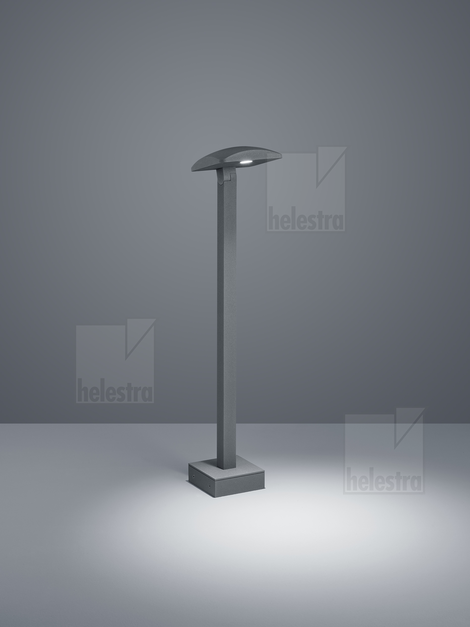 Helestra NORSA  Pollerleuchte Aluminium graphit