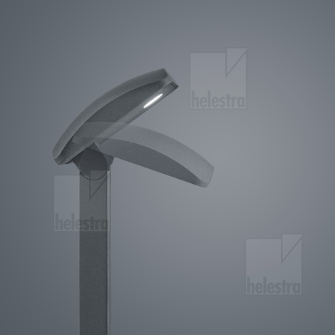 Helestra NORSA  Pollerleuchte Aluminium graphit