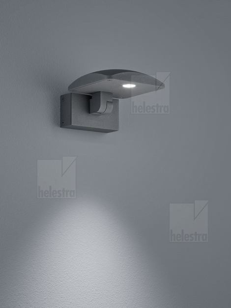 Helestra NORSA Wand-/Deckenleuchte Aluminium graphit