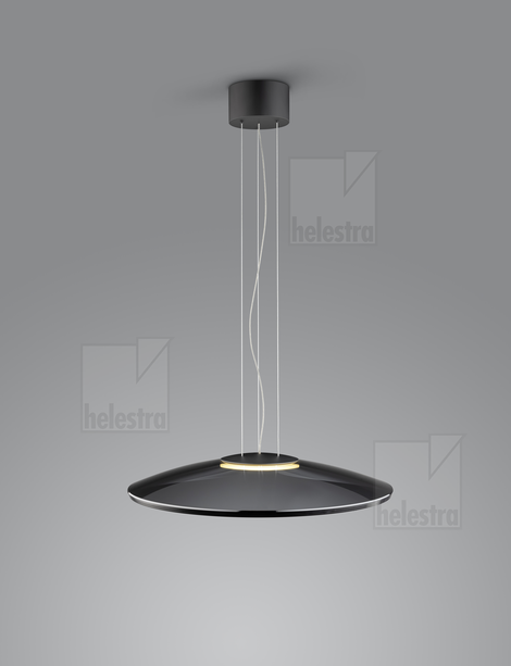Helestra PINA  Pendelleuchte Aluminium mattschwarz