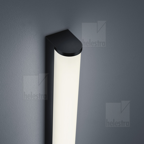 Helestra PONTO  Wandleuchte Aluminium mattschwarz