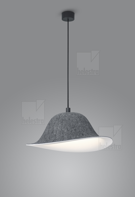 Helestra SEAM  Pendelleuchte Aluminium mattschwarz