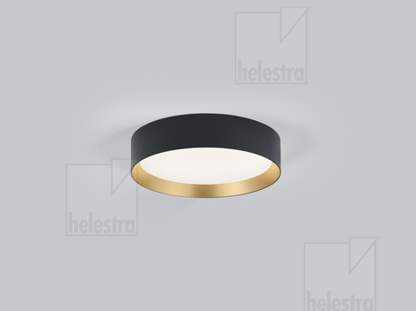 Helestra ENIO  Deckenleuchte Aluminium schwarz - gold