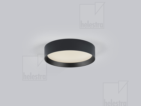 Helestra ENIO  Deckenleuchte Aluminium schwarz - schwarz