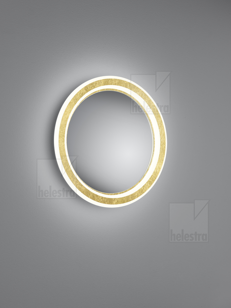 Helestra SAO Wand-/Deckenleuchte Stahl blattgold