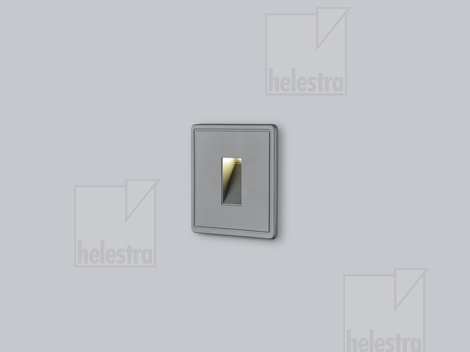 Helestra SIN  Wand-Einbauleuchte Aluminium graphit