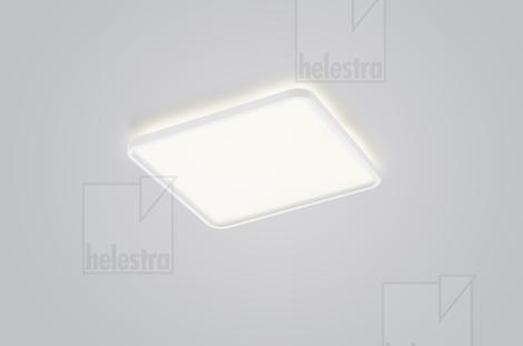 Helestra VIRTO  Deckenleuchte Aluminium mattweiß