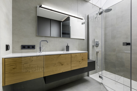 Helestra LADO-S Wand-/Deckenleuchte Aluminium mattschwarz