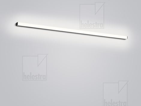 Helestra LADO-S Wand-/Deckenleuchte Aluminium mattschwarz