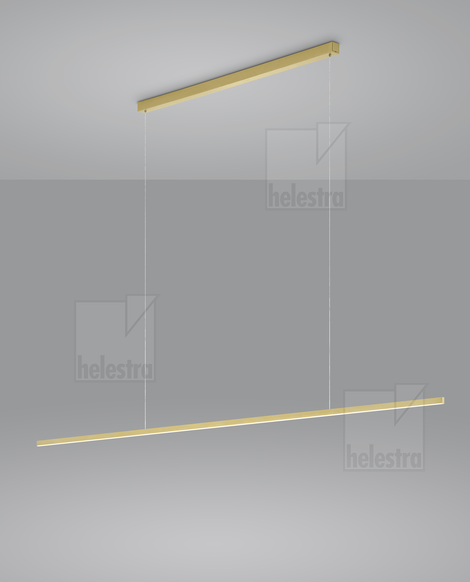 Helestra LOOPY  Pendelleuchte Aluminium mattgold