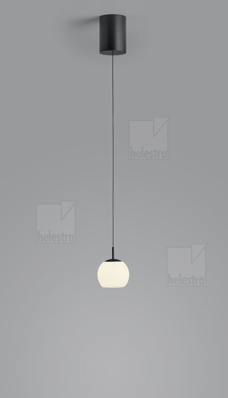 Helestra BONO  Pendelleuchte Aluminium mattschwarz