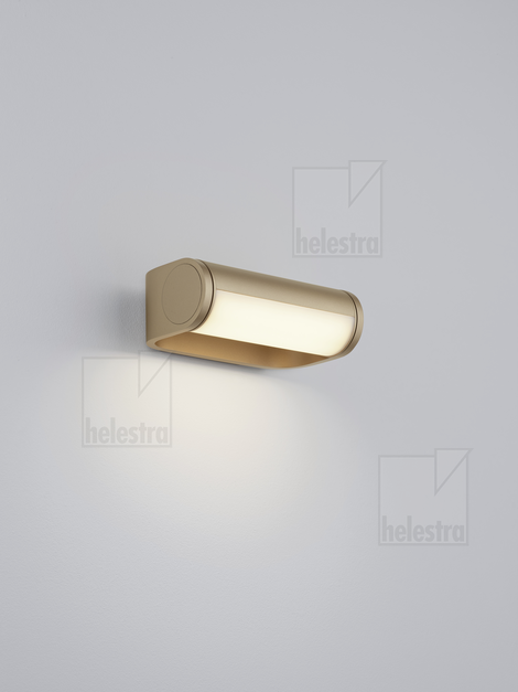 Helestra LUZ  Wandleuchte Aluminium coffee