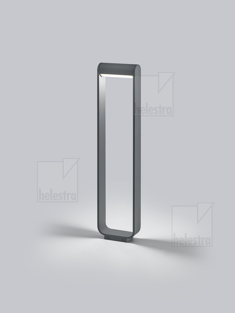 Helestra LUZ44  Pollerleuchte Aluminium graphit