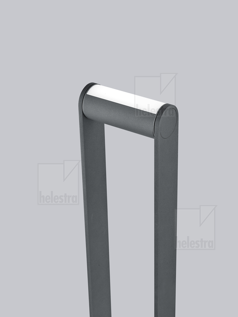 Helestra LUZ44  Pollerleuchte Aluminium graphit