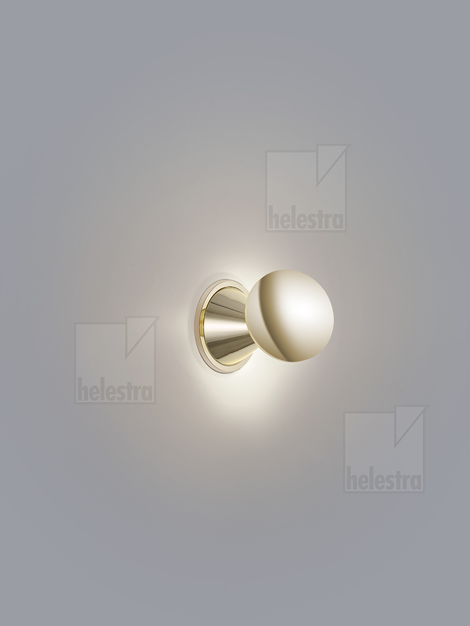 Helestra PINO Wand-/Deckenleuchte Aluminium blankmessing