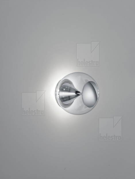 Helestra PINO Wand-/Deckenleuchte Aluminium chrom
