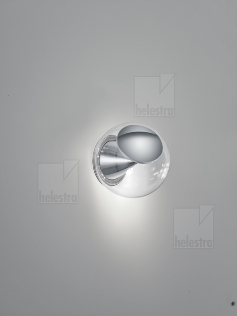 Helestra PINO Wand-/Deckenleuchte Aluminium chrom