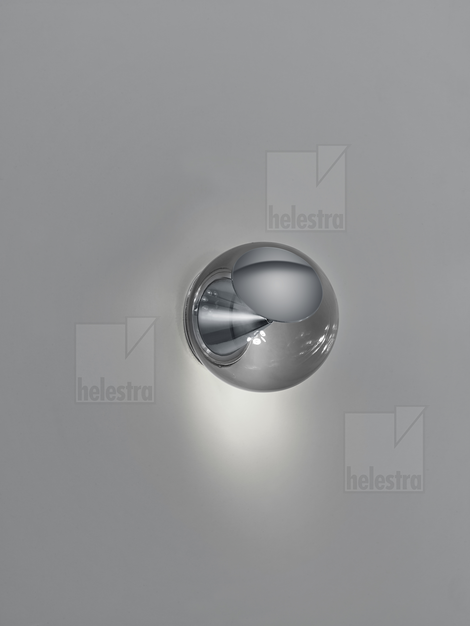 Helestra PINO Wand-/Deckenleuchte Aluminium chrom
