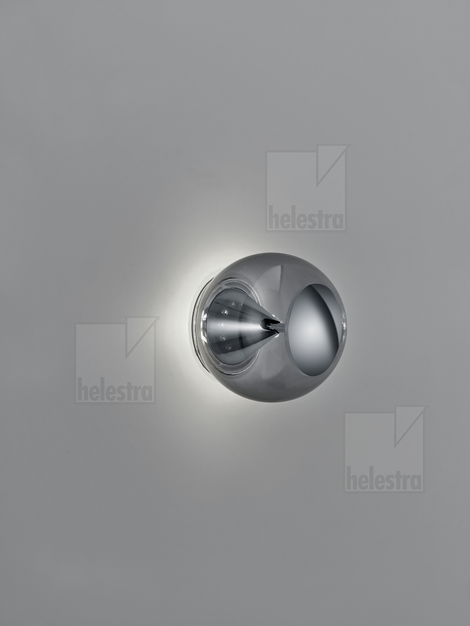 Helestra PINO Wand-/Deckenleuchte Aluminium chrom