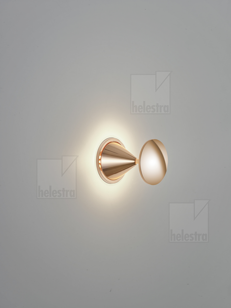Helestra PINO Wand-/Deckenleuchte Aluminium roségold