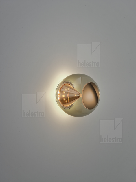 Helestra PINO Wand-/Deckenleuchte Aluminium roségold
