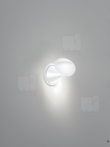 Helestra PINO Wand-/Deckenleuchte Aluminium glanzweiß