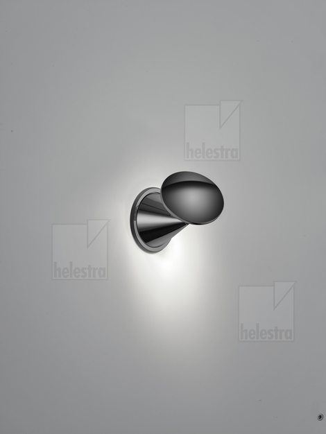 Helestra PINO Wand-/Deckenleuchte Aluminium schwarzchrom