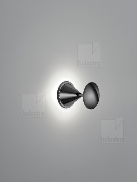Helestra PINO Wand-/Deckenleuchte Aluminium schwarzchrom