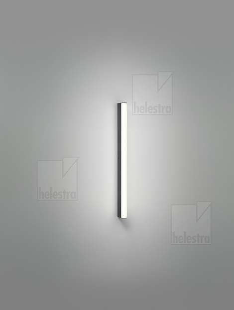 Helestra PONTO-S  Wandleuchte Aluminium mattschwarz