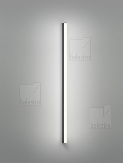Helestra PONTO-S  Wandleuchte Aluminium mattschwarz