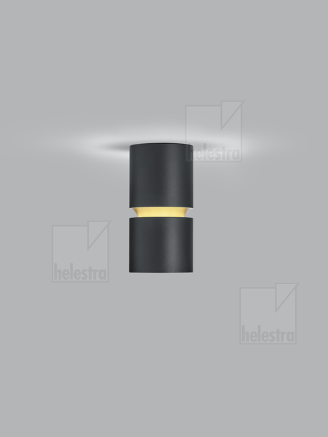 Helestra ROK  Deckenleuchte Aluminium schwarz - gold
