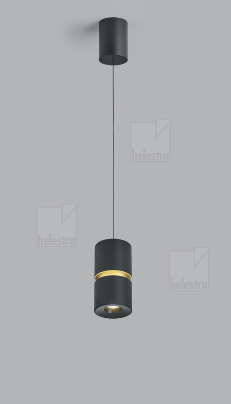 Helestra ROK  Pendelleuchte Aluminium schwarz - gold