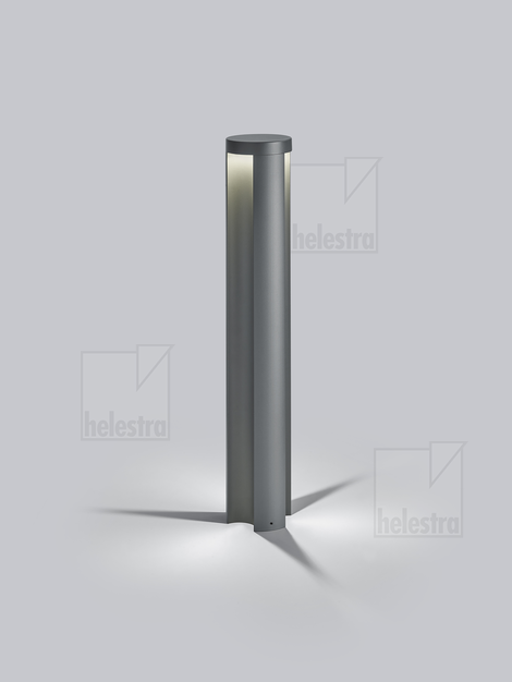 Helestra SKY  Pollerleuchte Aluminium graphit