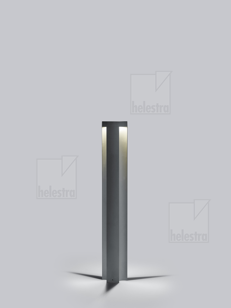 Helestra SKY  Pollerleuchte Aluminium graphit