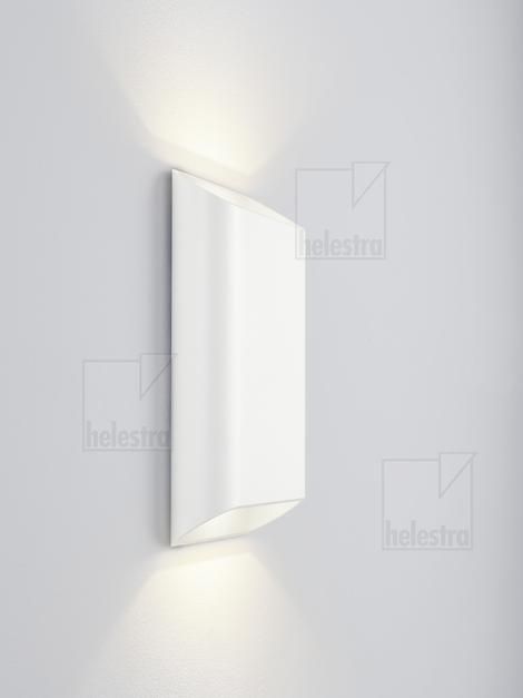 Helestra TOCO  Wandleuchte Aluminium mattweiß