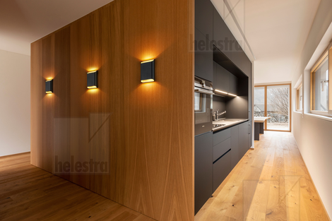 Helestra TOCO  Wandleuchte Aluminium schwarz - gold